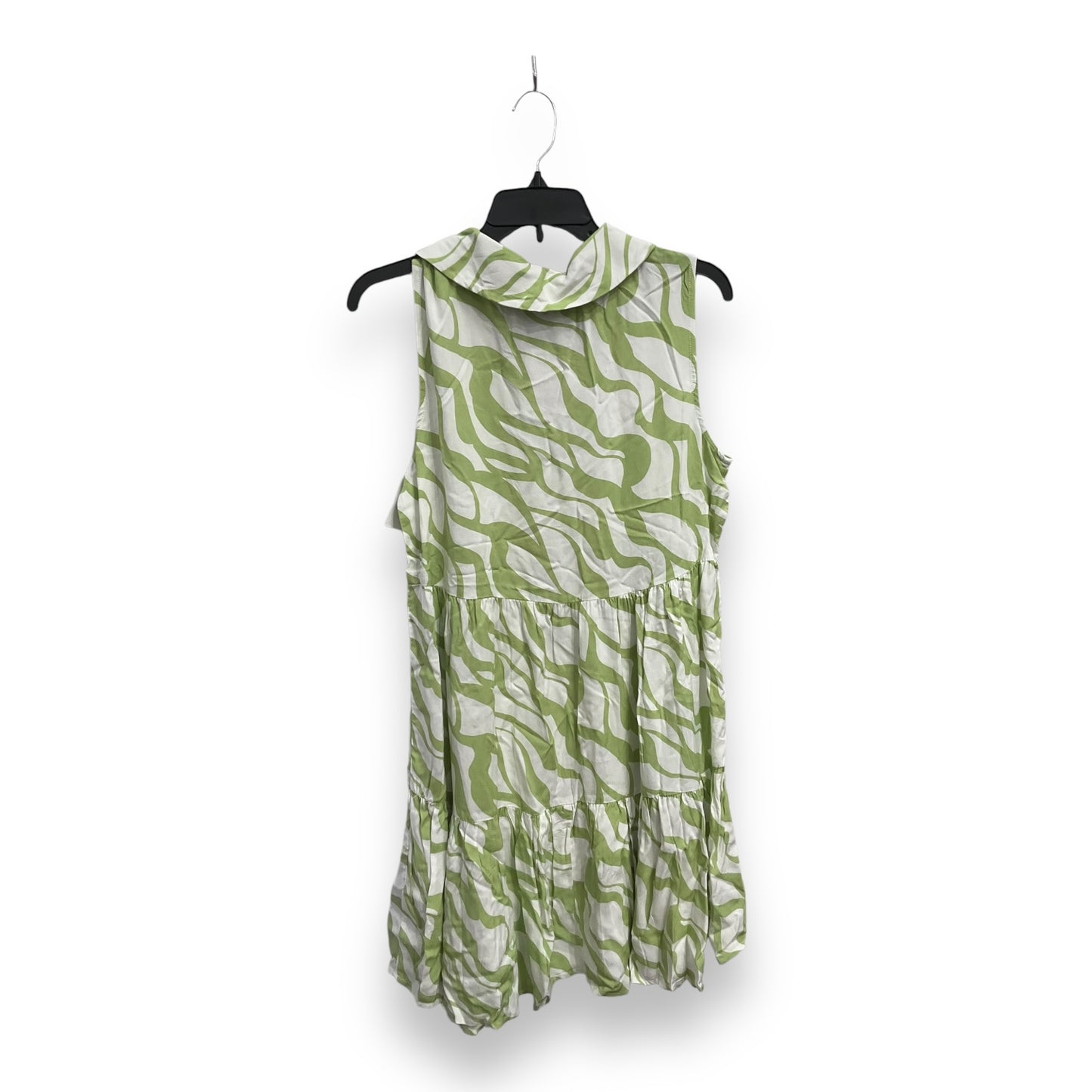 Dress Casual Short By Rachel Zoe In Green & White, Size: M