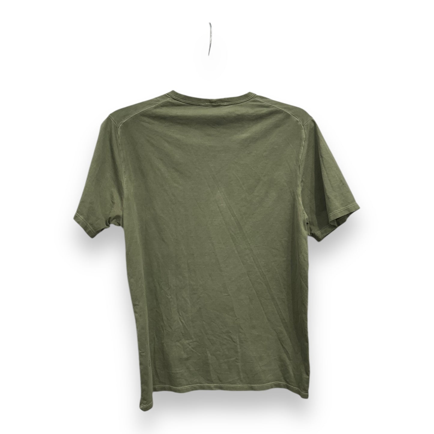 Athletic Top Short Sleeve By Lululemon In Green, Size: 12