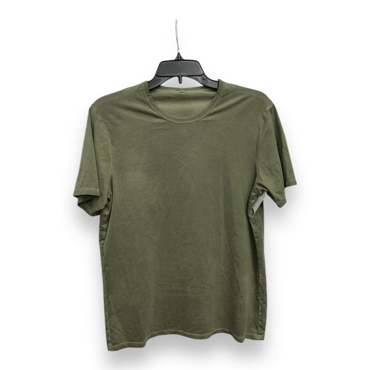 Athletic Top Short Sleeve By Lululemon In Green, Size: 12