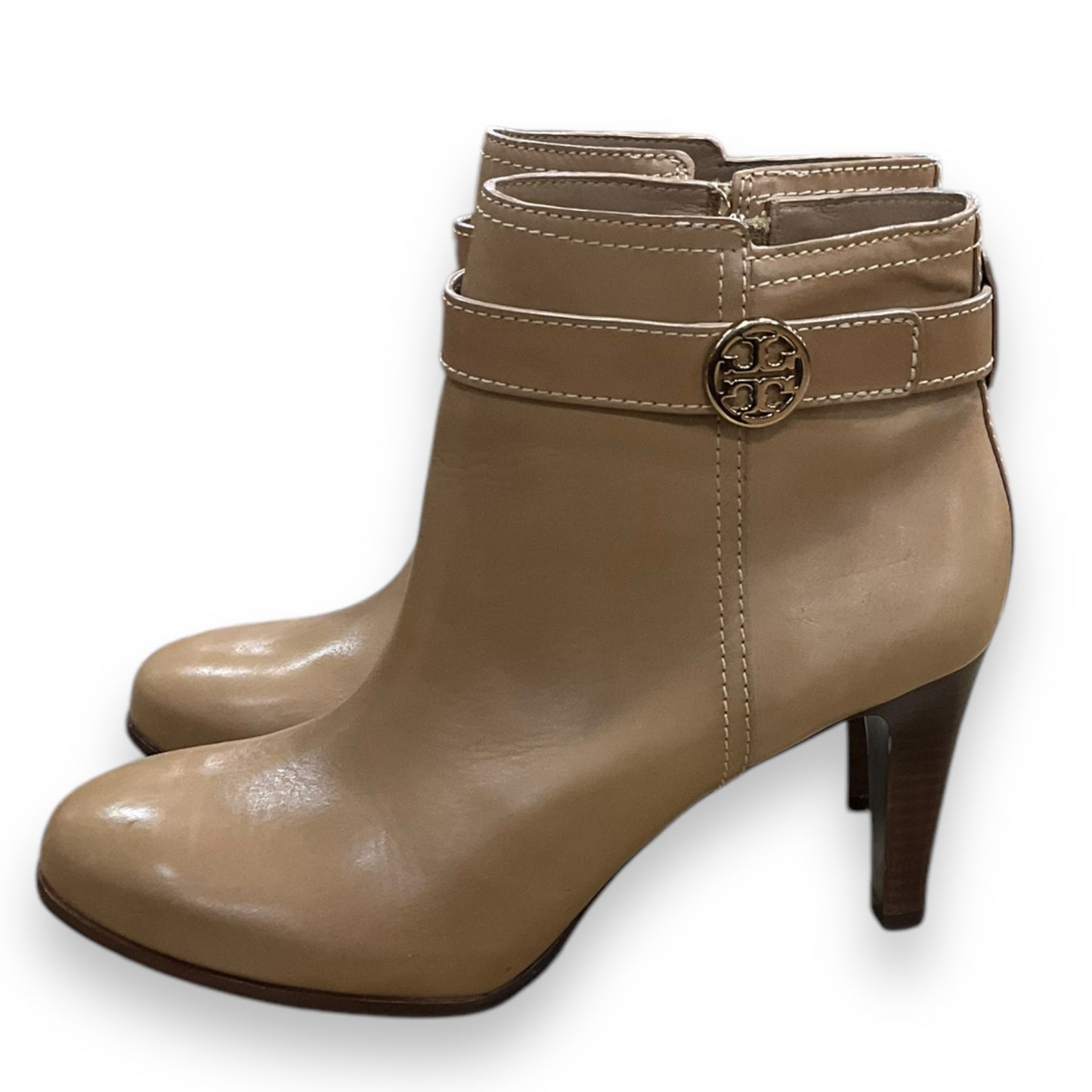 Boots Designer By Tory Burch In Tan, Size: 10.5