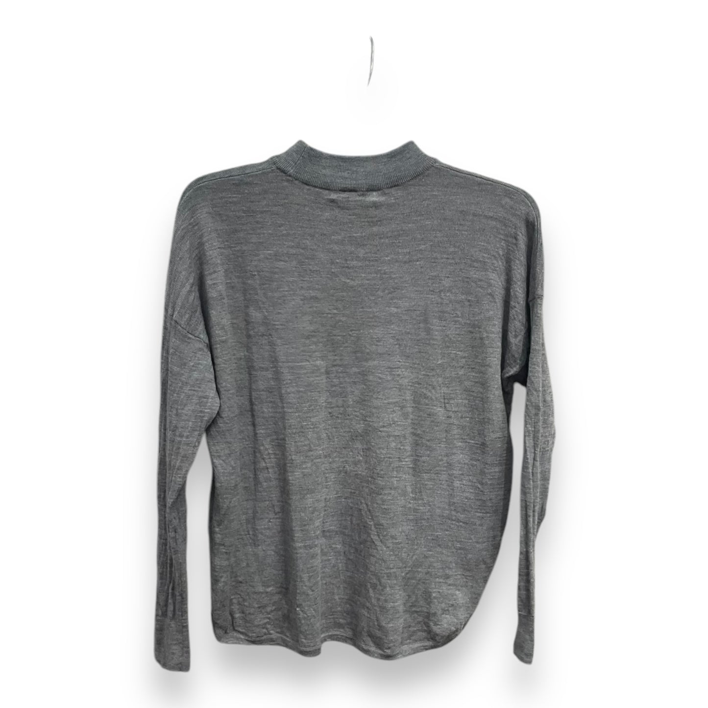 Top Long Sleeve Basic By Madewell In Grey, Size: S