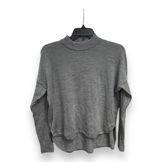 Top Long Sleeve Basic By Madewell In Grey, Size: S