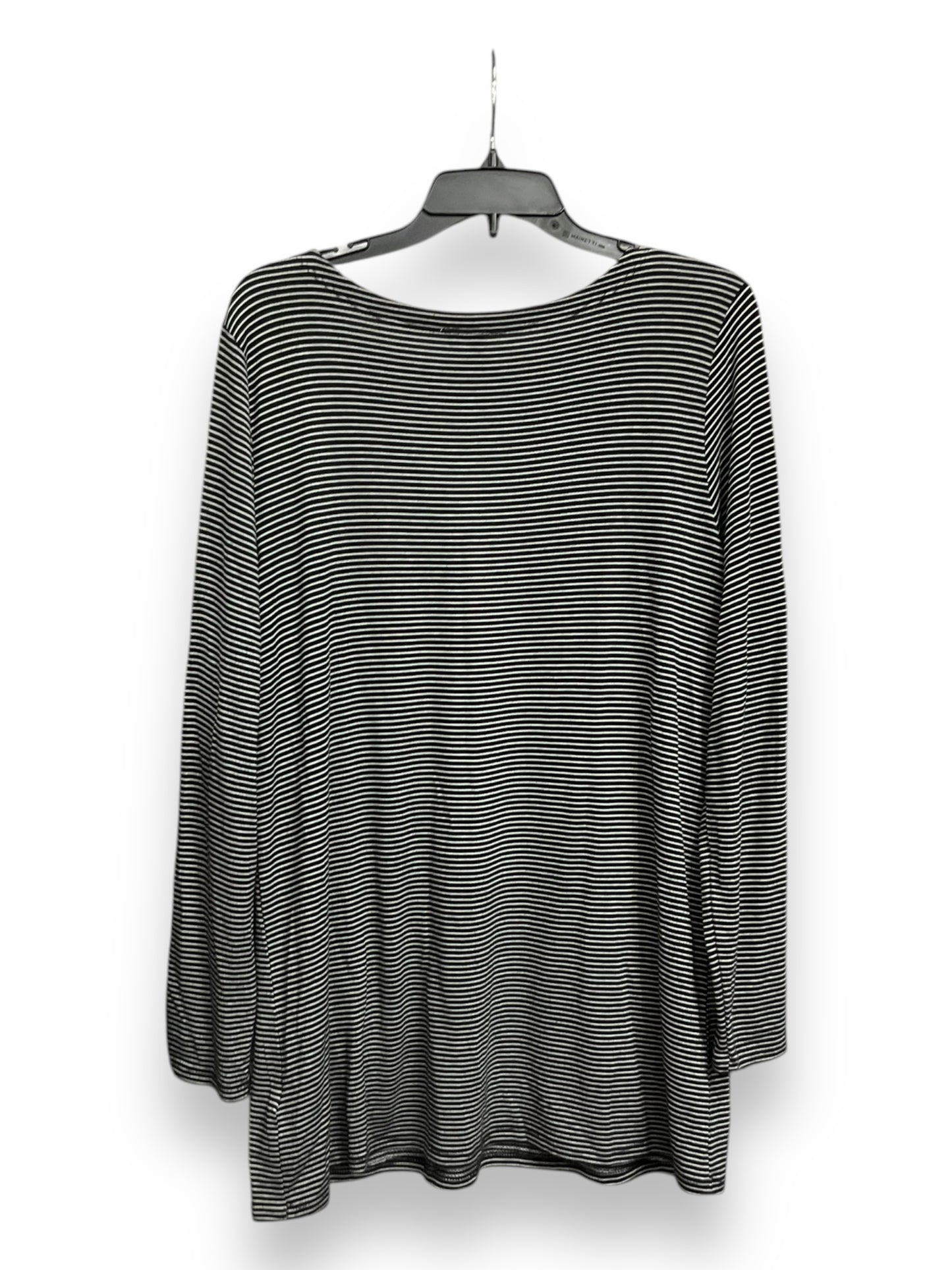 Tunic Long Sleeve By Cable And Gauge In Striped Pattern, Size: L