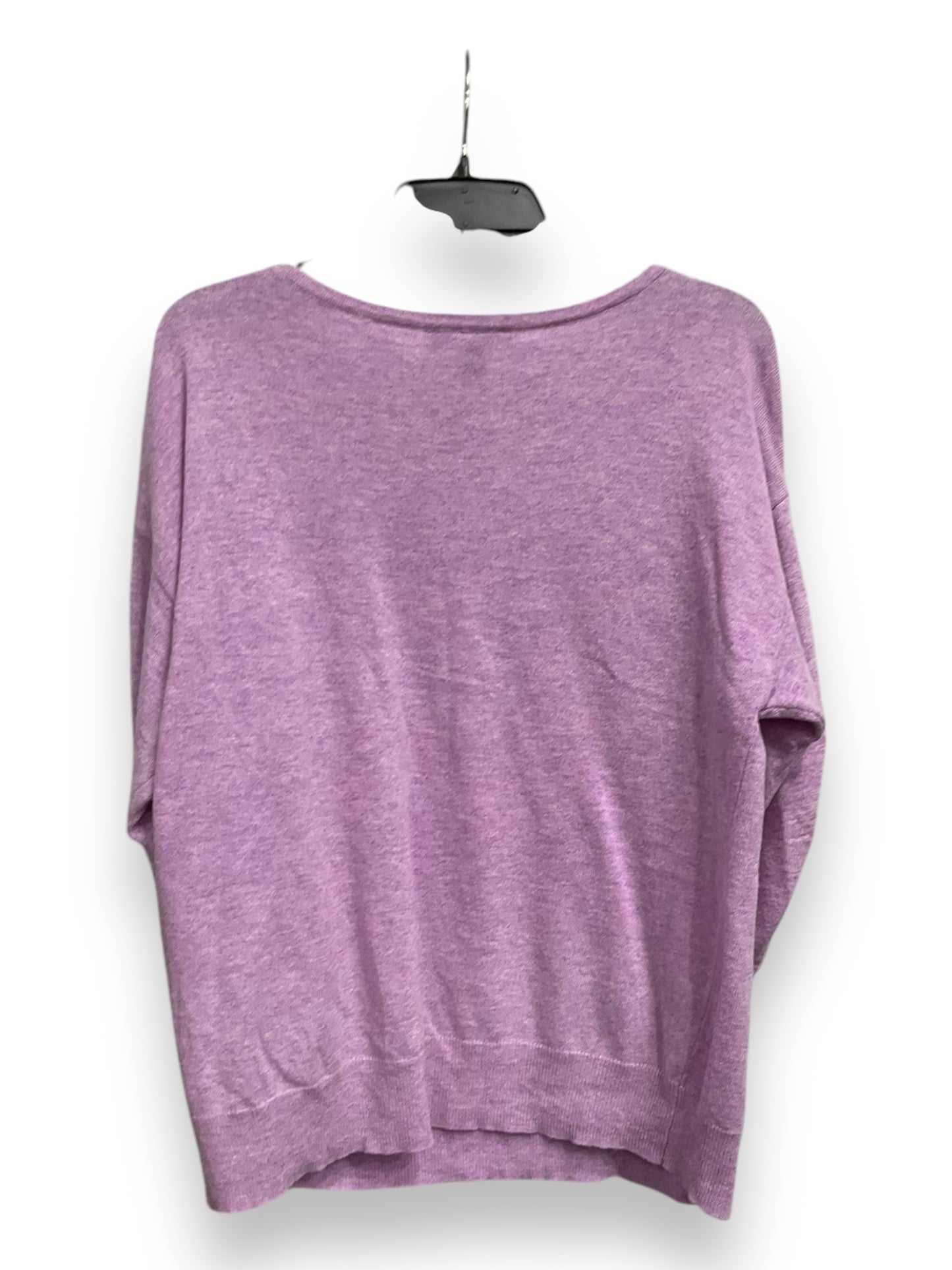 Top Long Sleeve Basic By Inc In Purple, Size: L