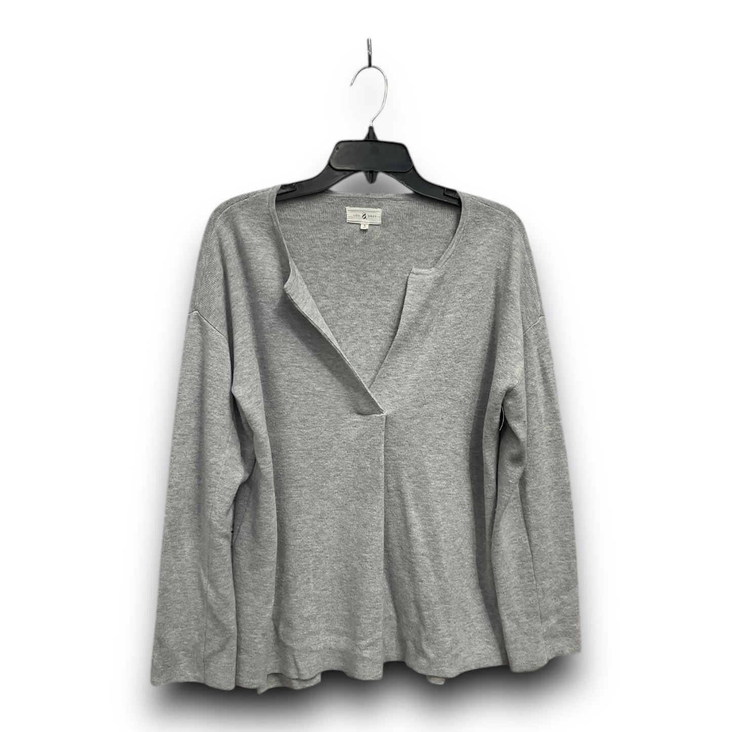 Top Long Sleeve Basic By Lou And Grey In Grey, Size: S