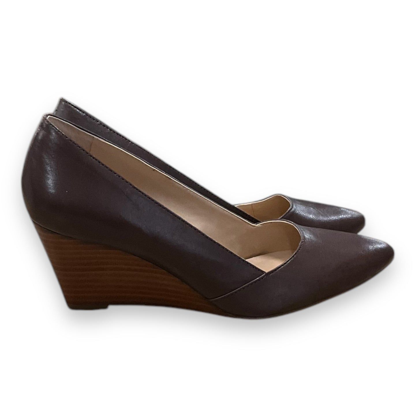 Shoes Heels Wedge By Franco Sarto In Brown, Size: 7