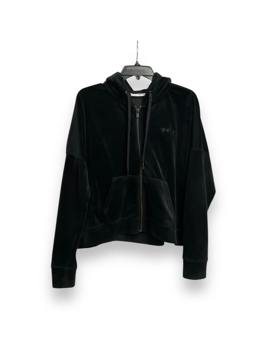 Athletic Jacket By Dkny In Black, Size: S