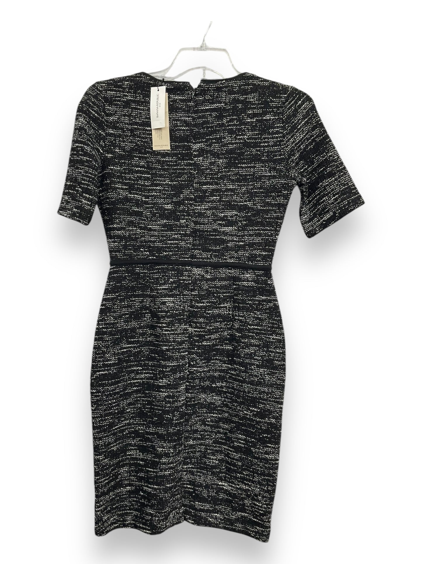 Dress Casual Midi By Banana Republic In Black & White, Size: Xsp