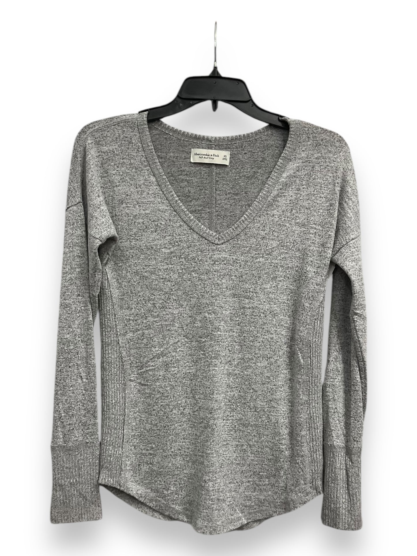 Top Long Sleeve Basic By Abercrombie And Fitch In Grey, Size: Xs