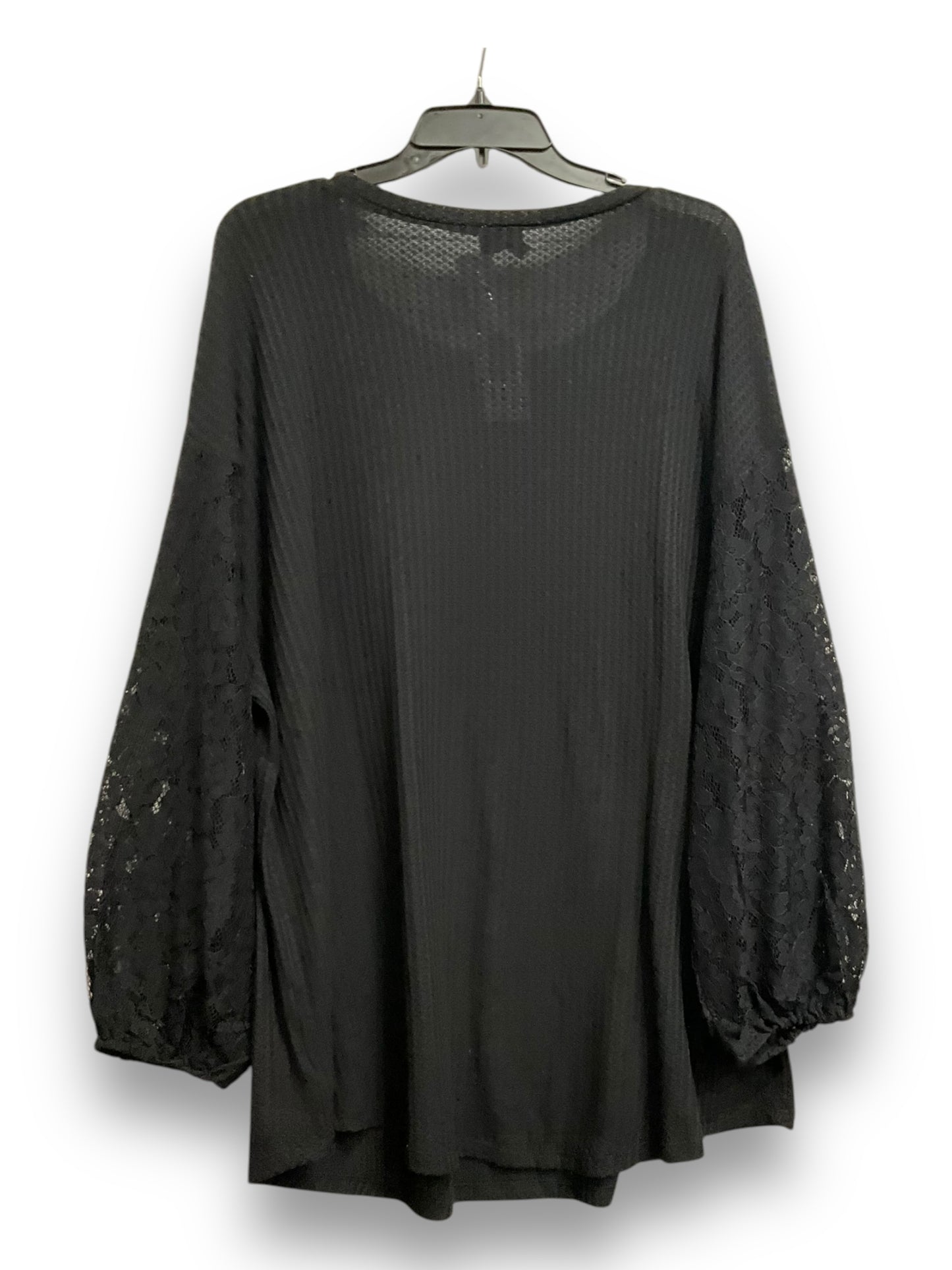 Top Long Sleeve Basic By Torrid In Black, Size: 2x