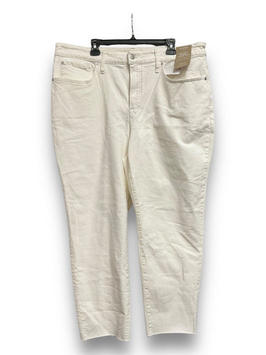 Jeans Straight By Madewell In White Denim, Size: 20