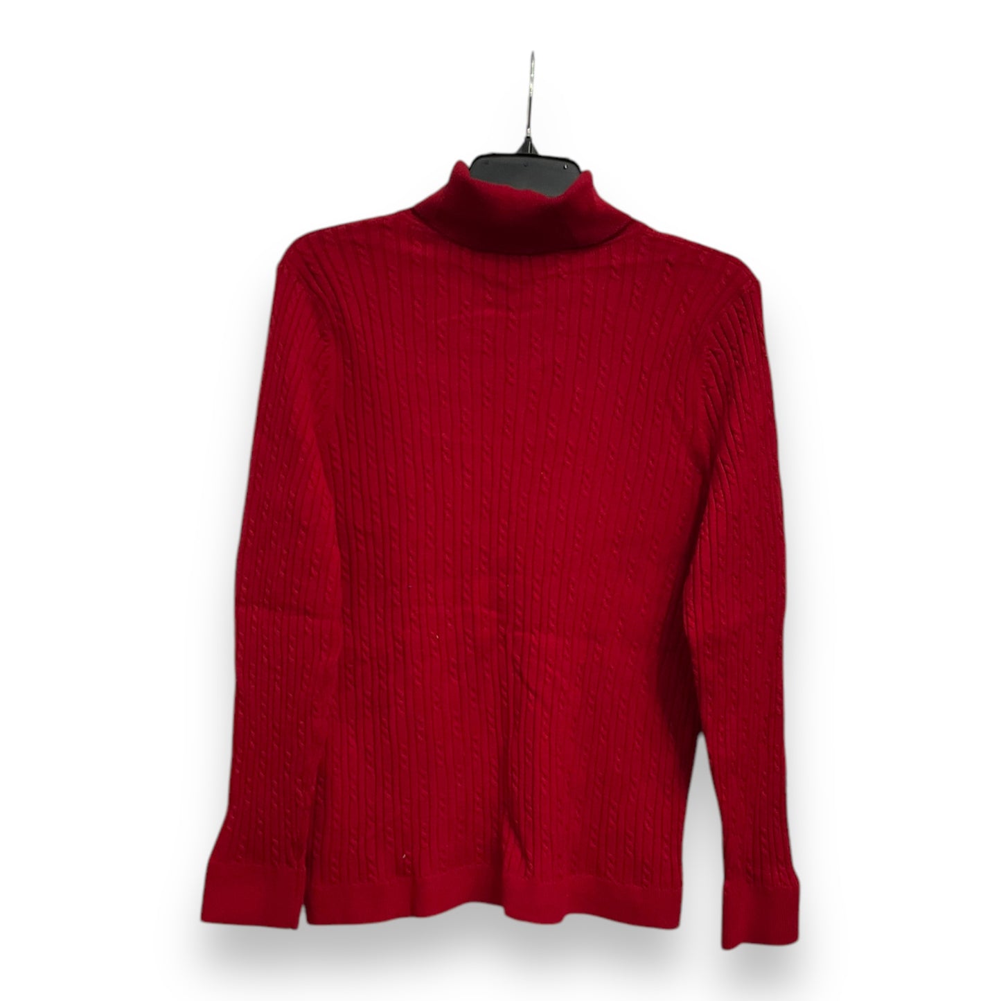 Top Long Sleeve Basic By Talbots In Red, Size: Xlp