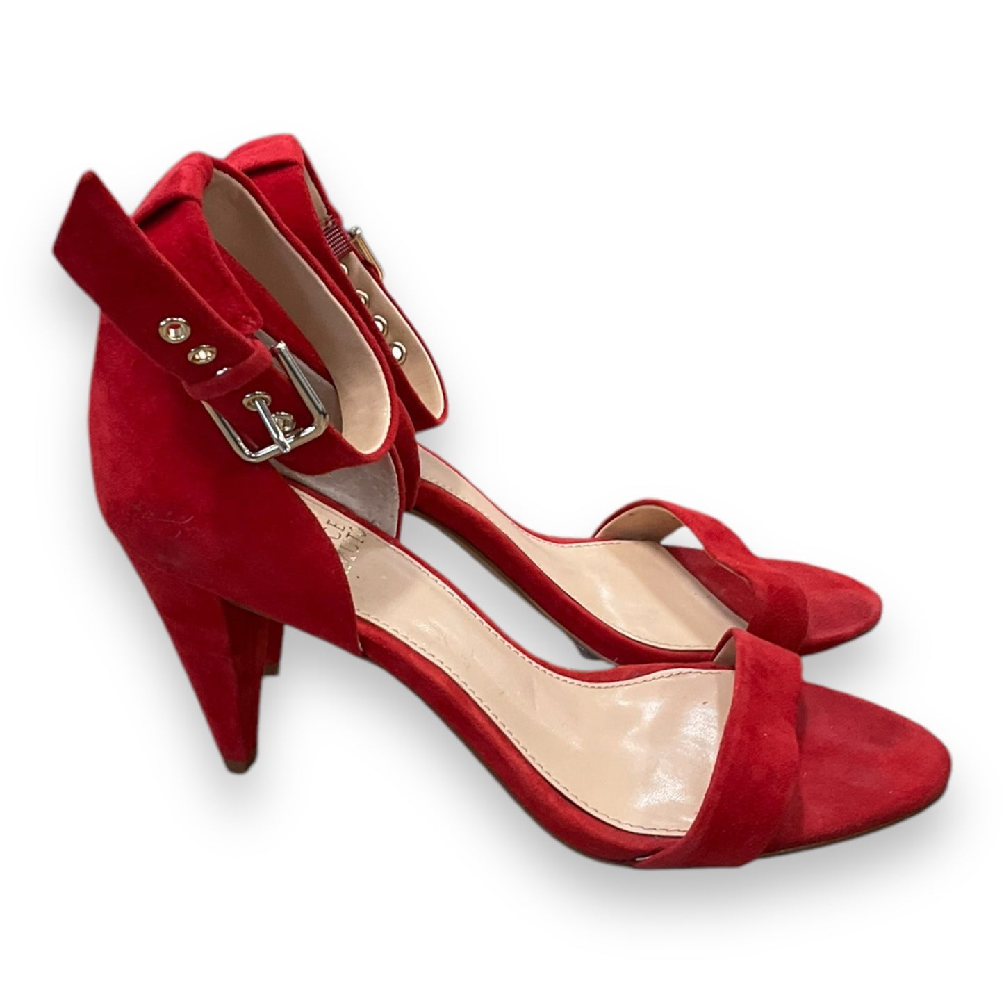 Boots Ankle Heels By Vince Camuto In Red, Size: 7