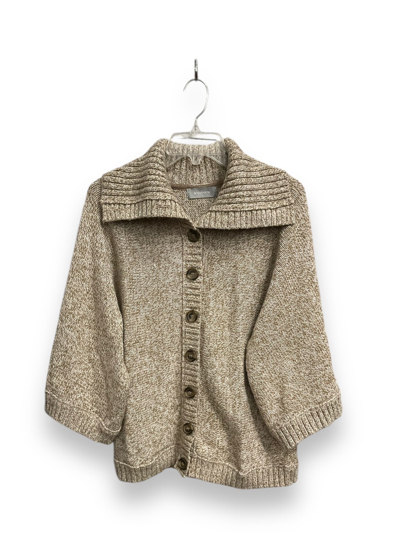 Cardigan By Liz Claiborne In Brown, Size: L