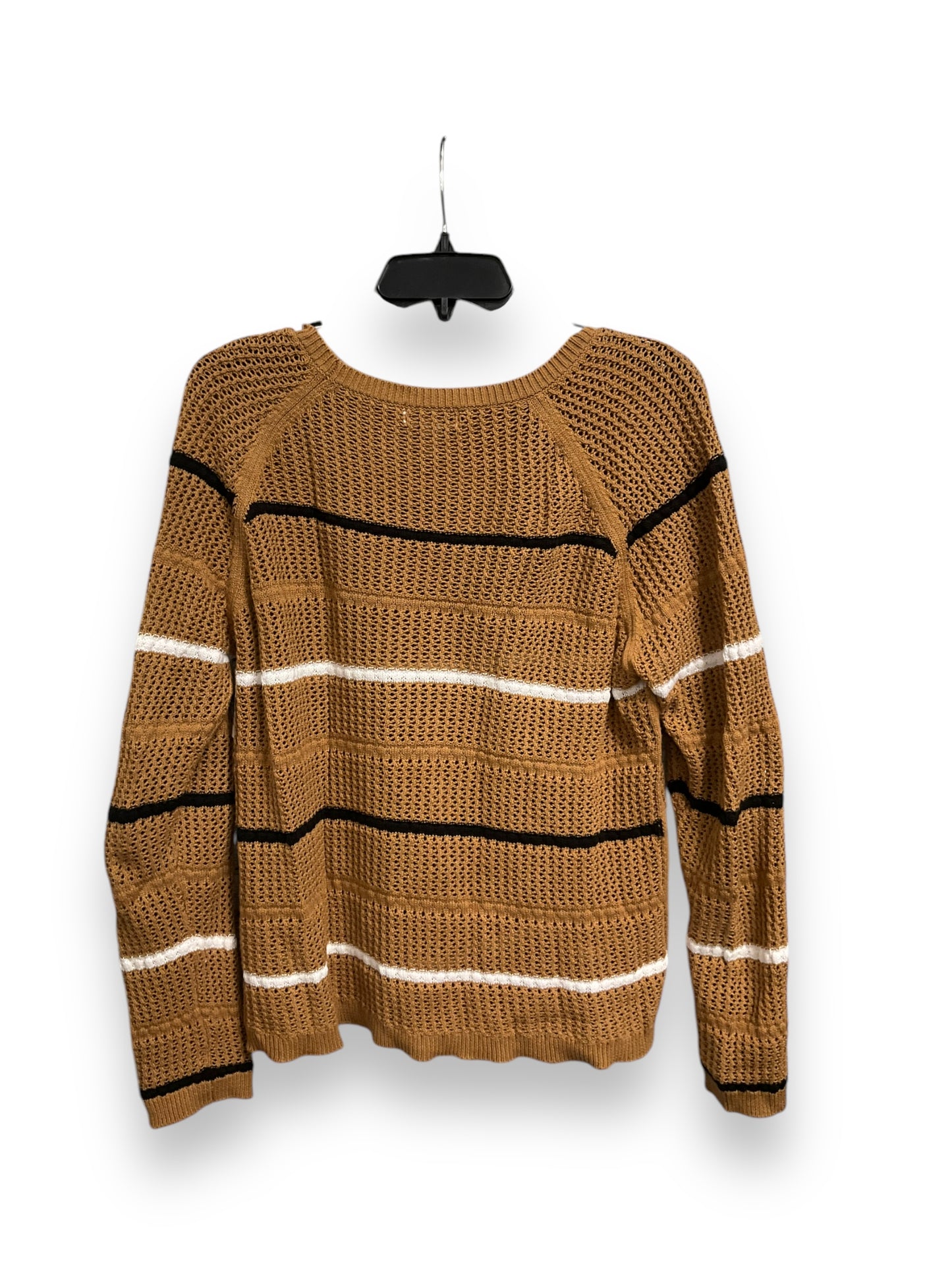 Top Long Sleeve By Calvin Klein In Brown, Size: M