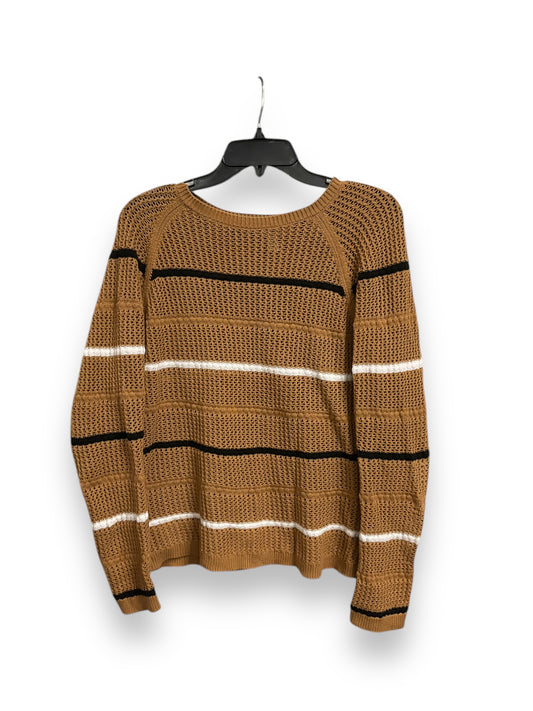 Top Long Sleeve By Calvin Klein In Brown, Size: M