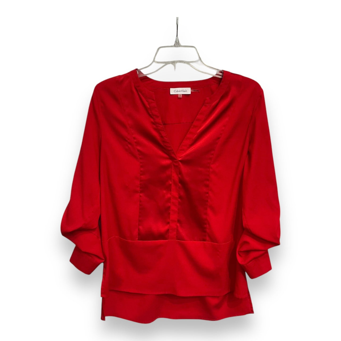 Blouse Long Sleeve By Calvin Klein  Size: S