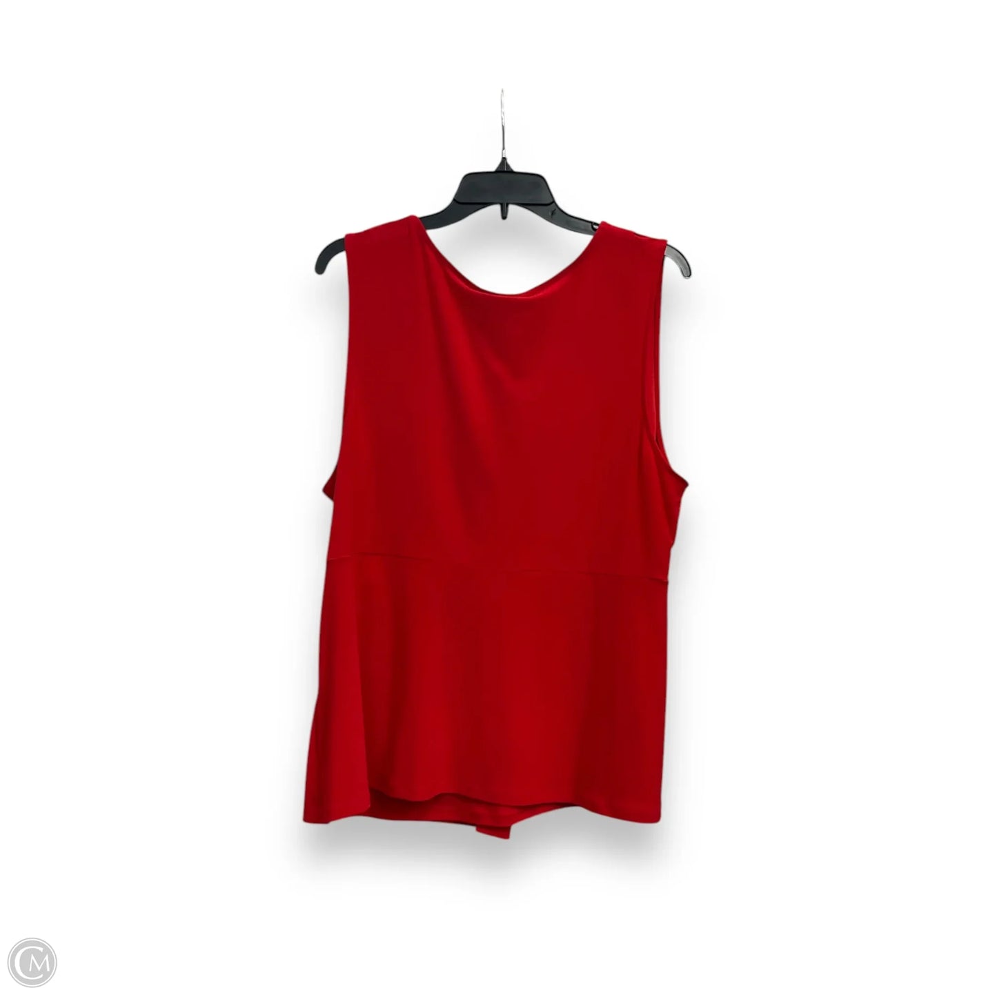 Blouse Sleeveless By Dkny In Red, Size: Xl