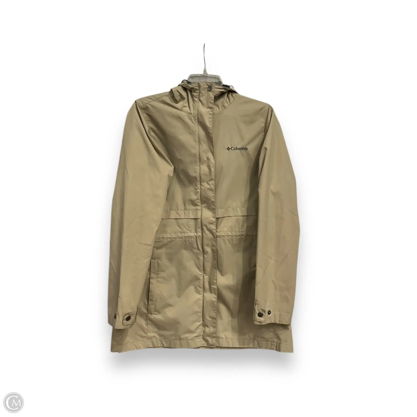 Jacket Windbreaker By Columbia In Tan, Size: M