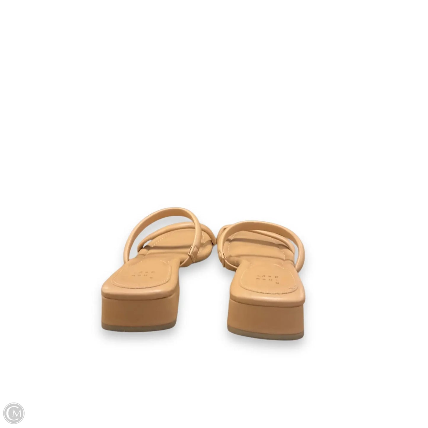 Sandals Heels Block By A New Day In Tan, Size: 11