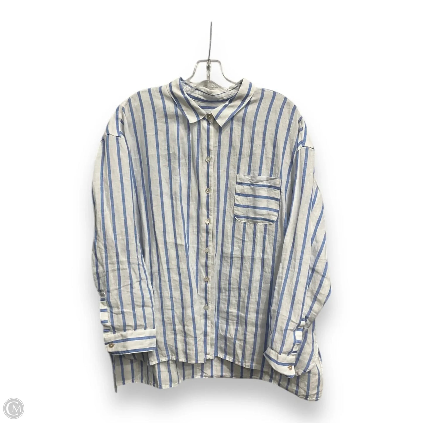 Top Long Sleeve By J. Jill In Striped Pattern, Size: Xlp