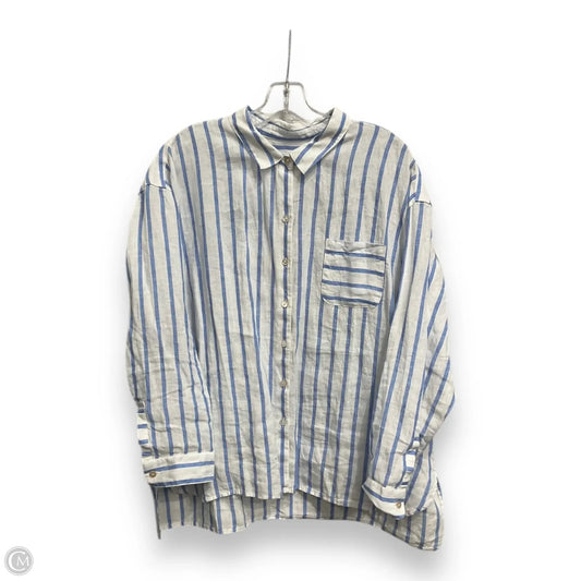 Top Long Sleeve By J. Jill In Striped Pattern, Size: Xlp