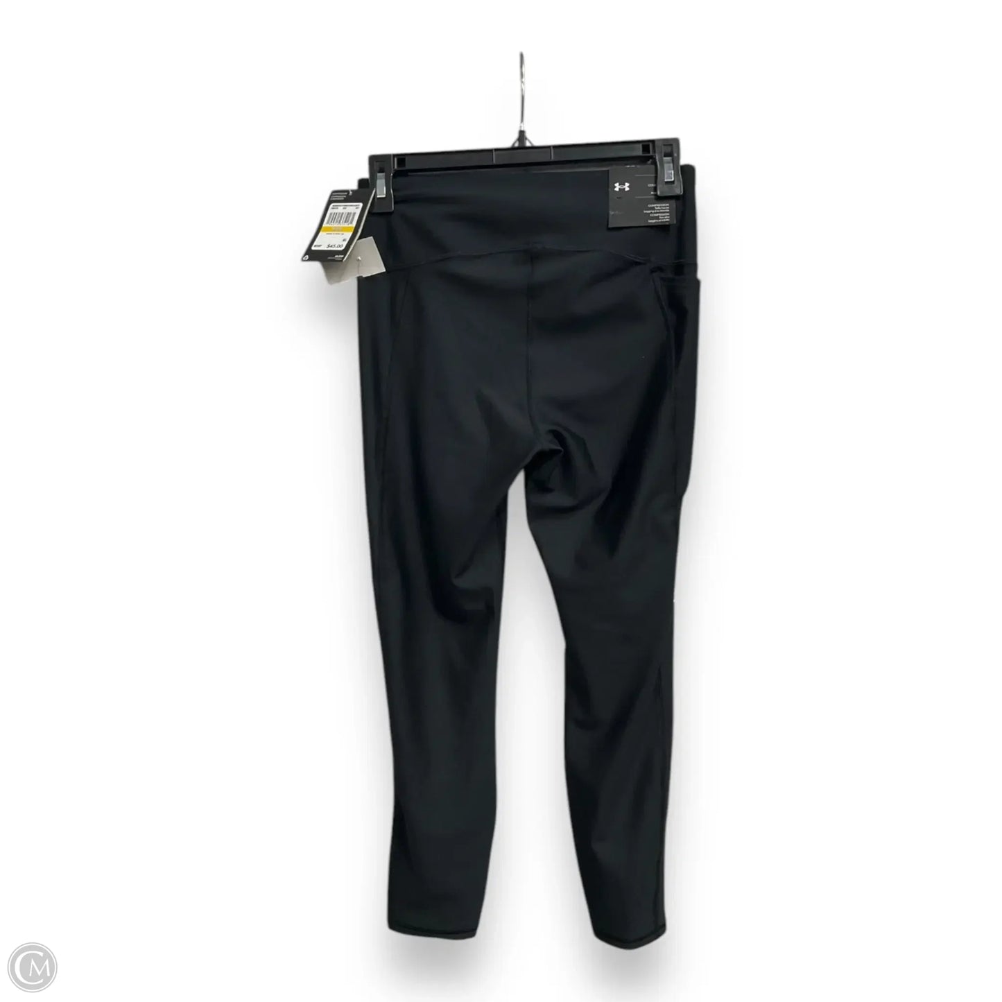 Athletic Leggings By Under Armour In Black, Size: M