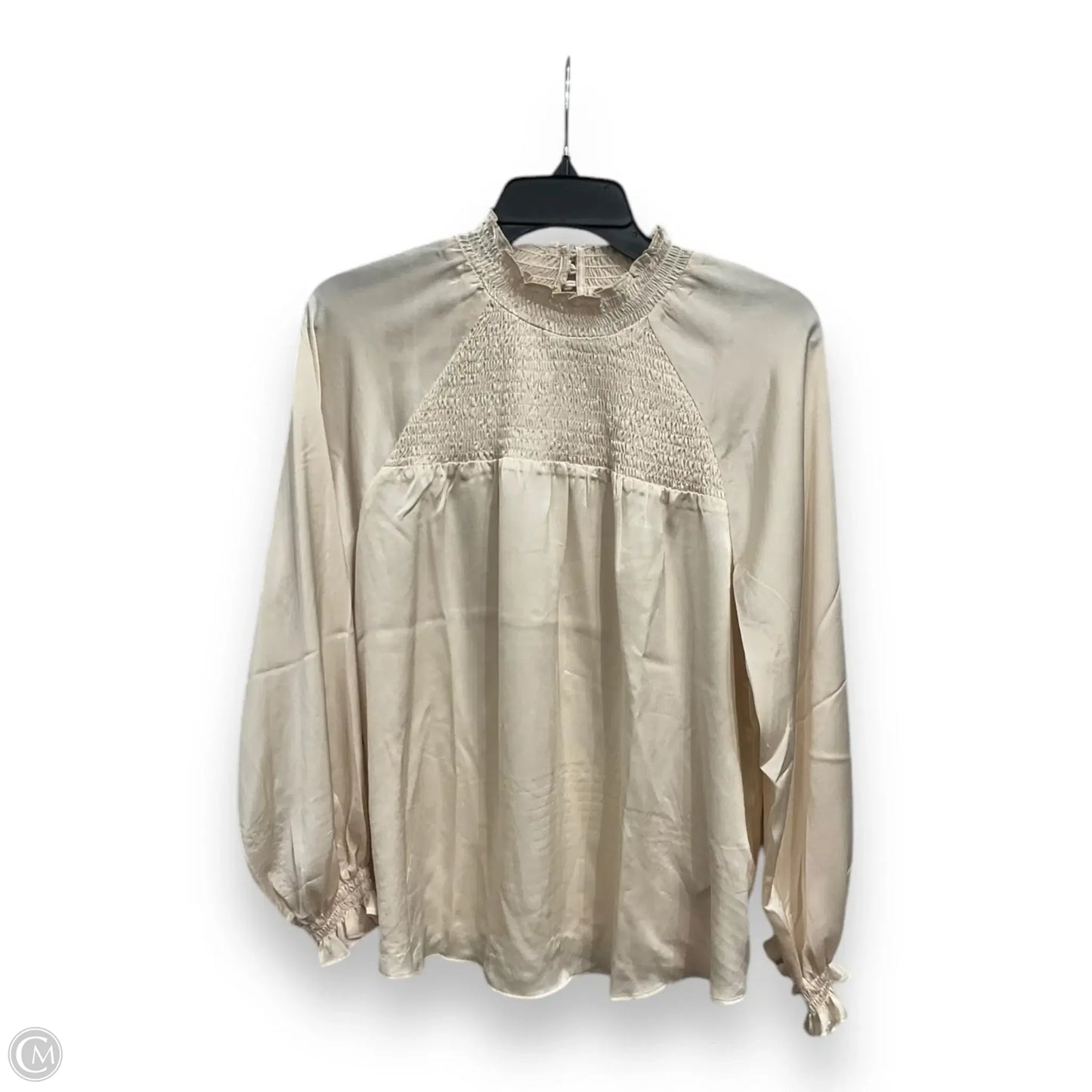 Blouse Long Sleeve By Nanette By Nanette Lepore In Cream, Size: M