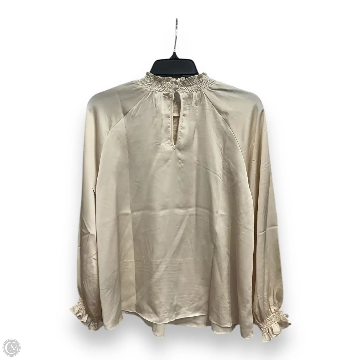 Blouse Long Sleeve By Nanette By Nanette Lepore In Cream, Size: M