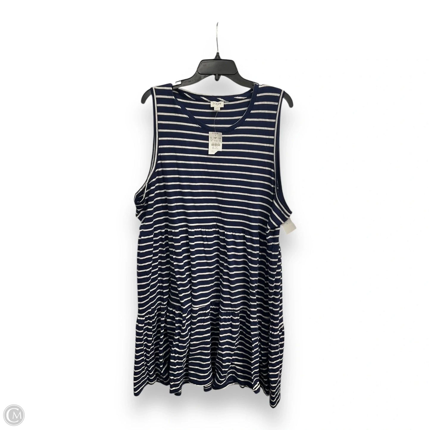 Dress Casual Midi By J. Crew In Striped Pattern, Size: Xxl