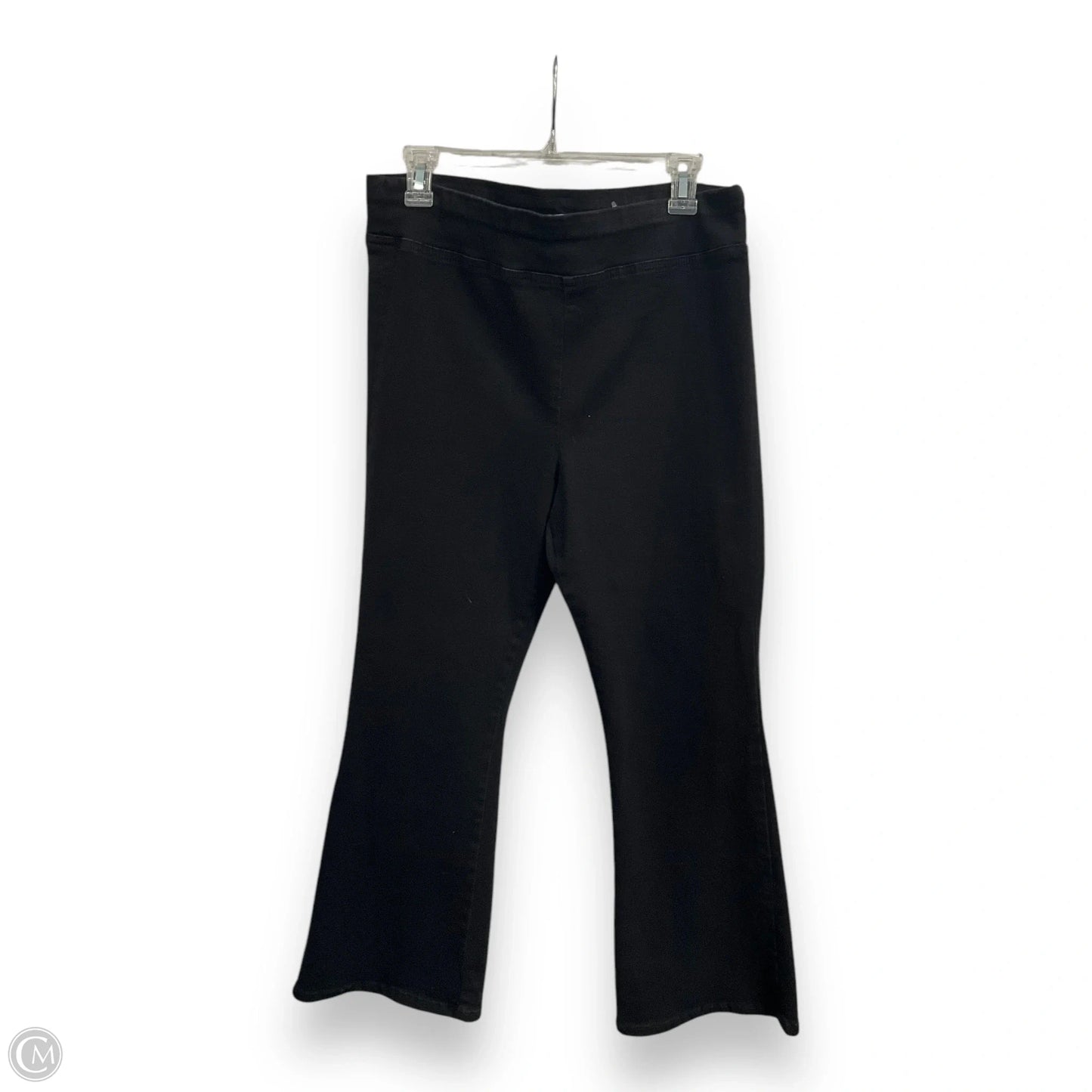 Jeans Flared By Frame In Black Denim, Size: 2