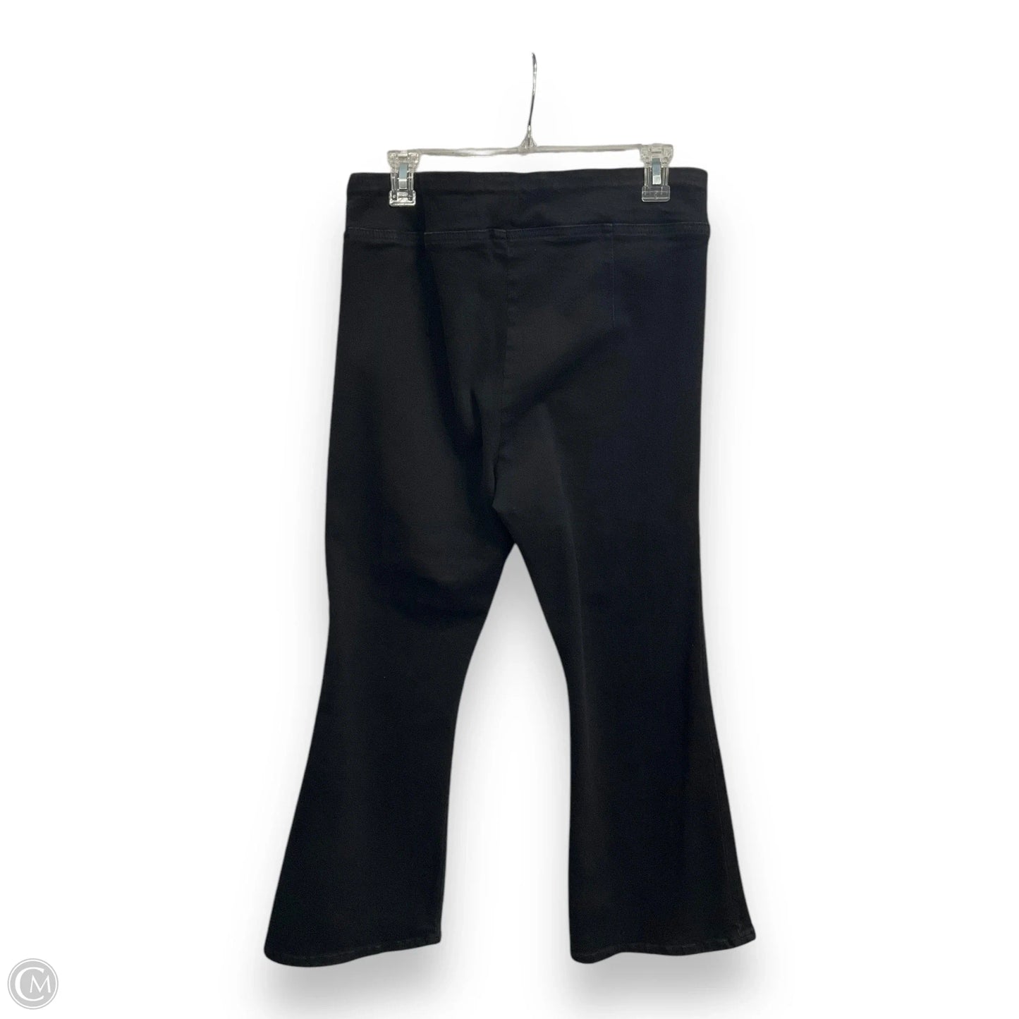 Jeans Flared By Frame In Black Denim, Size: 2