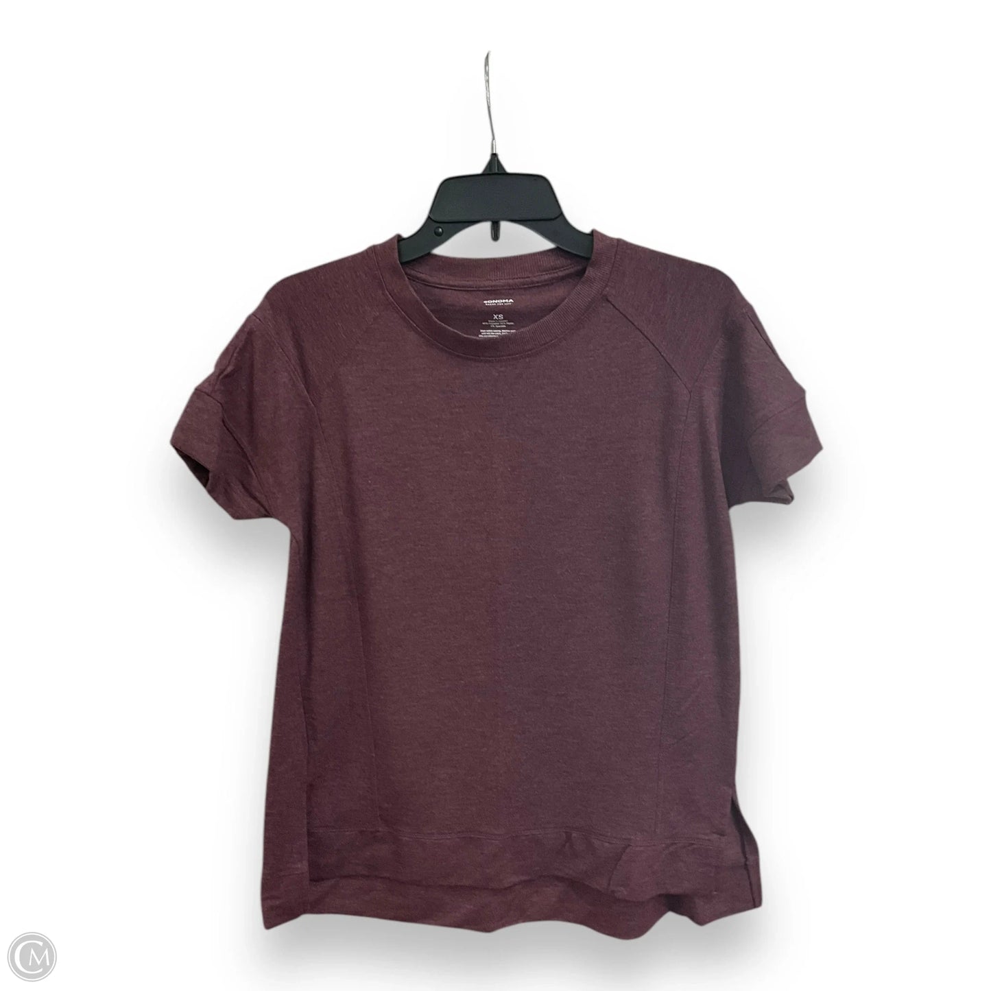 Top Short Sleeve Basic By Sonoma In Purple, Size: Xs