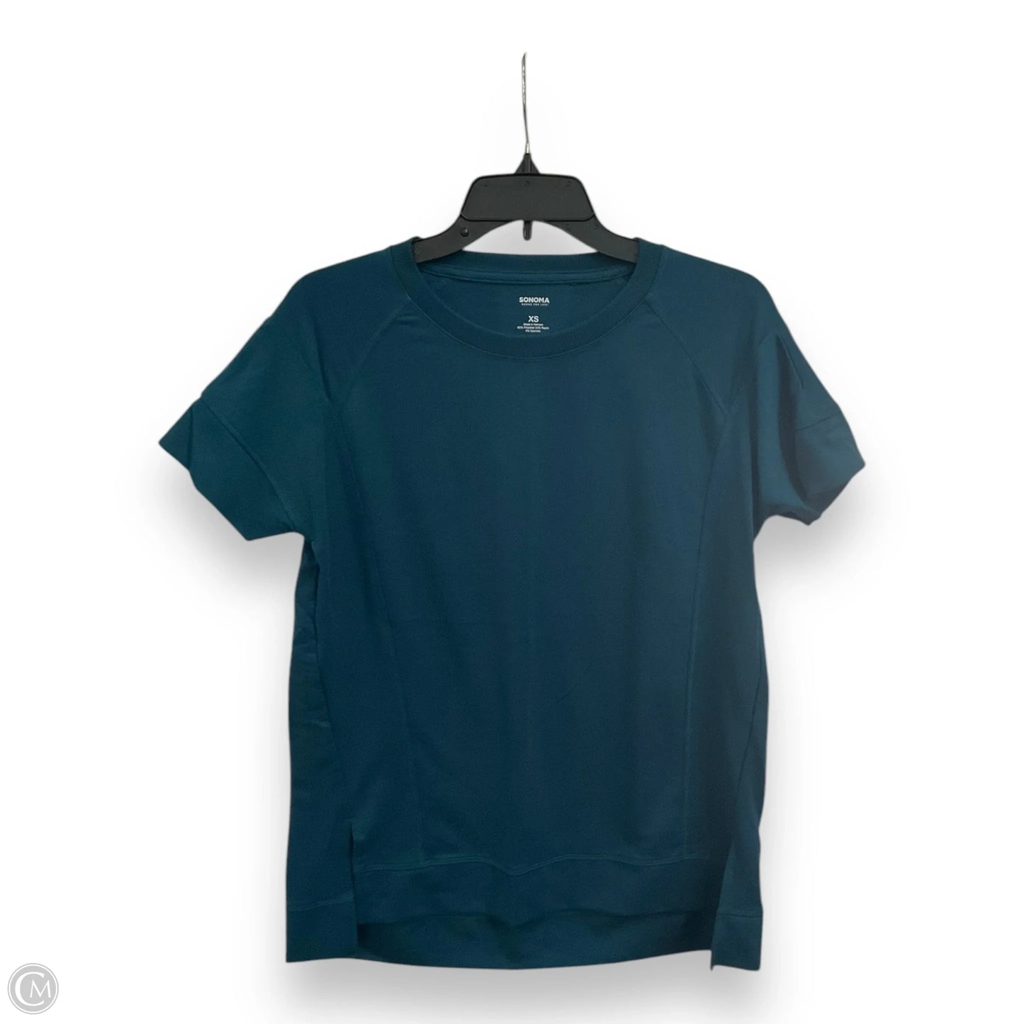 Top Short Sleeve Basic By Sonoma In Teal, Size: Xs