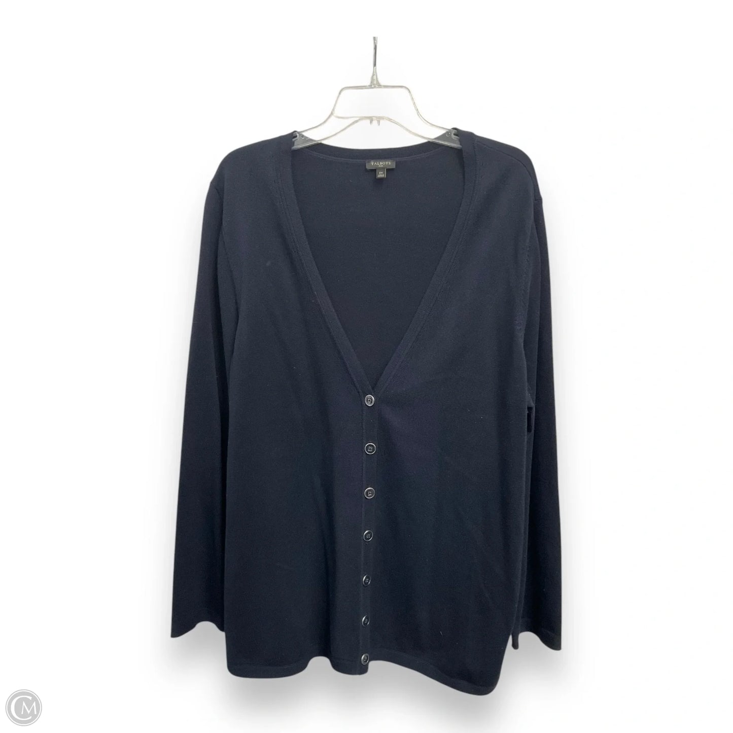 Cardigan By Talbots In Navy, Size: 2x
