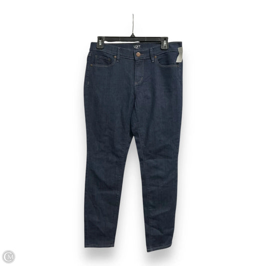 Jeans Skinny By Loft In Blue Denim, Size: 6p