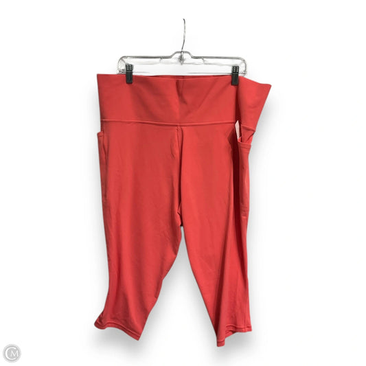 Athletic Leggings By Athleta In Pink, Size: 3x