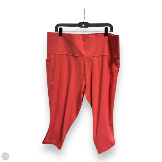 Athletic Leggings By Athleta In Pink, Size: 3x
