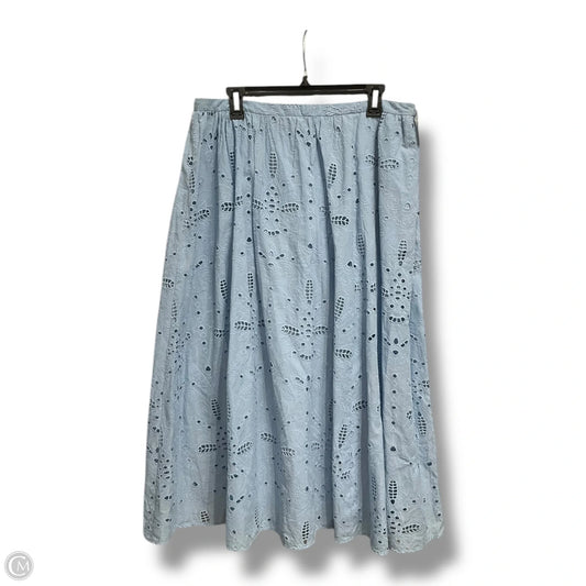 Skirt Maxi By Zara In Blue, Size: Xl