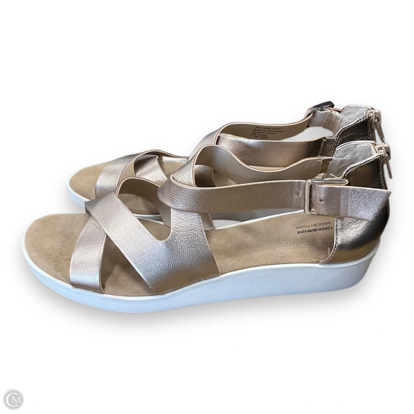 Sandals Flats By Giani Bernini In Tan, Size: 9