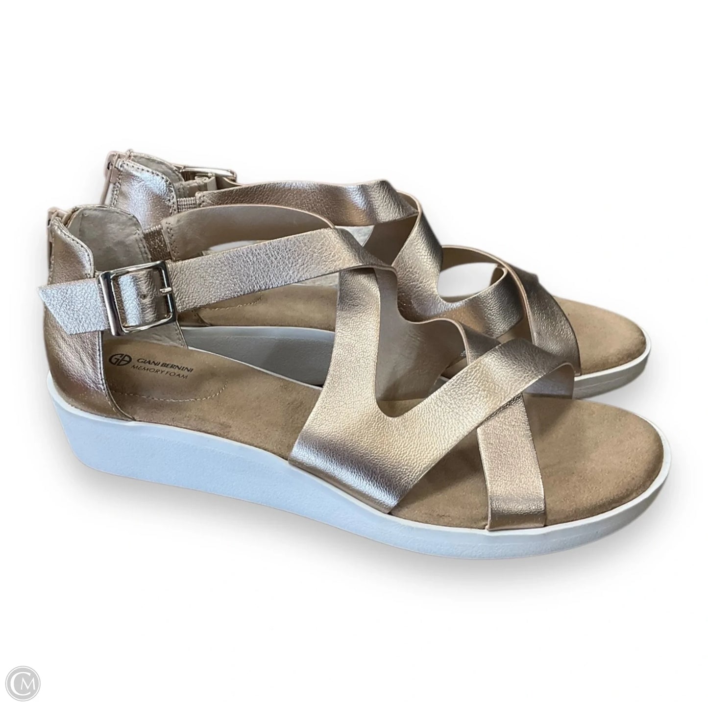 Sandals Flats By Giani Bernini In Tan, Size: 9