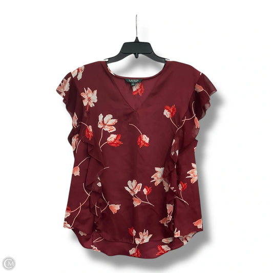 Blouse Sleeveless By Lauren By Ralph Lauren In Red, Size: Xl