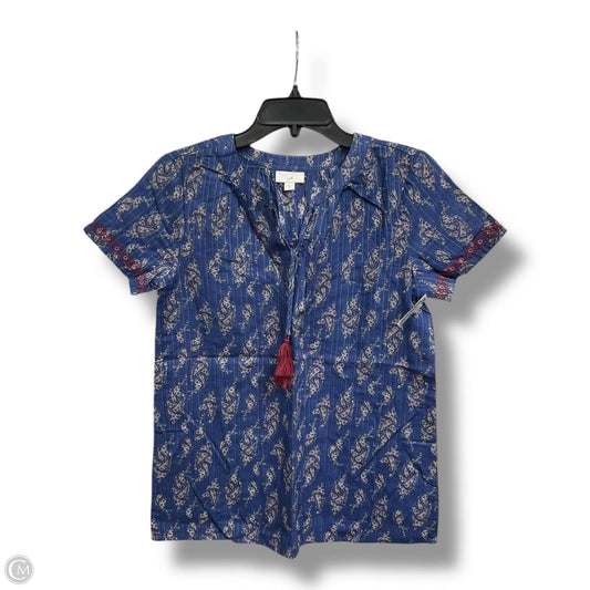 Top Short Sleeve By J. Jill In Blue, Size: Xs