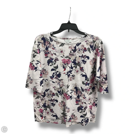 Top Short Sleeve By J. Jill In Pink, Size: Xs