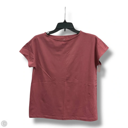Top Short Sleeve Basic By J. Jill In Peach, Size: Xs