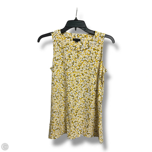 Top Sleeveless By J. Jill In Yellow, Size: Xs