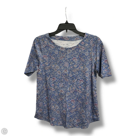 Top Short Sleeve By J. Jill In Blue, Size: Xs