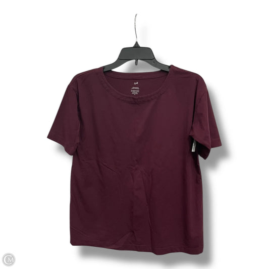 Top Short Sleeve Basic By J. Jill In Purple, Size: Xs