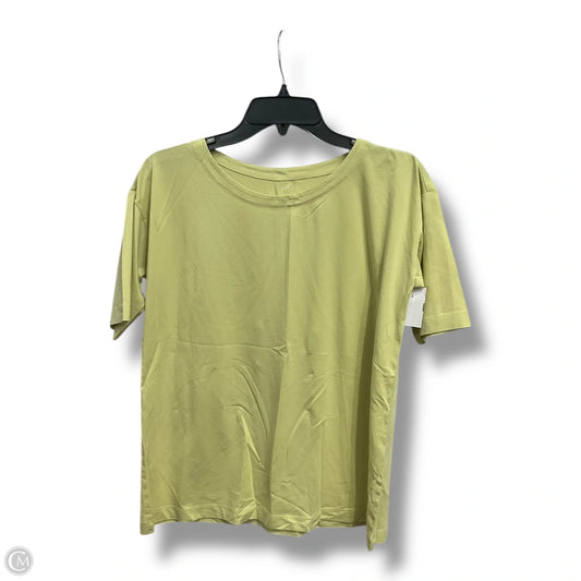 Top Short Sleeve Basic By J. Jill In Yellow, Size: Xs