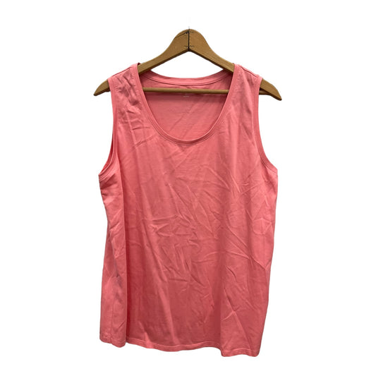 Top Sleeveless Basic By Lands End  Size: L